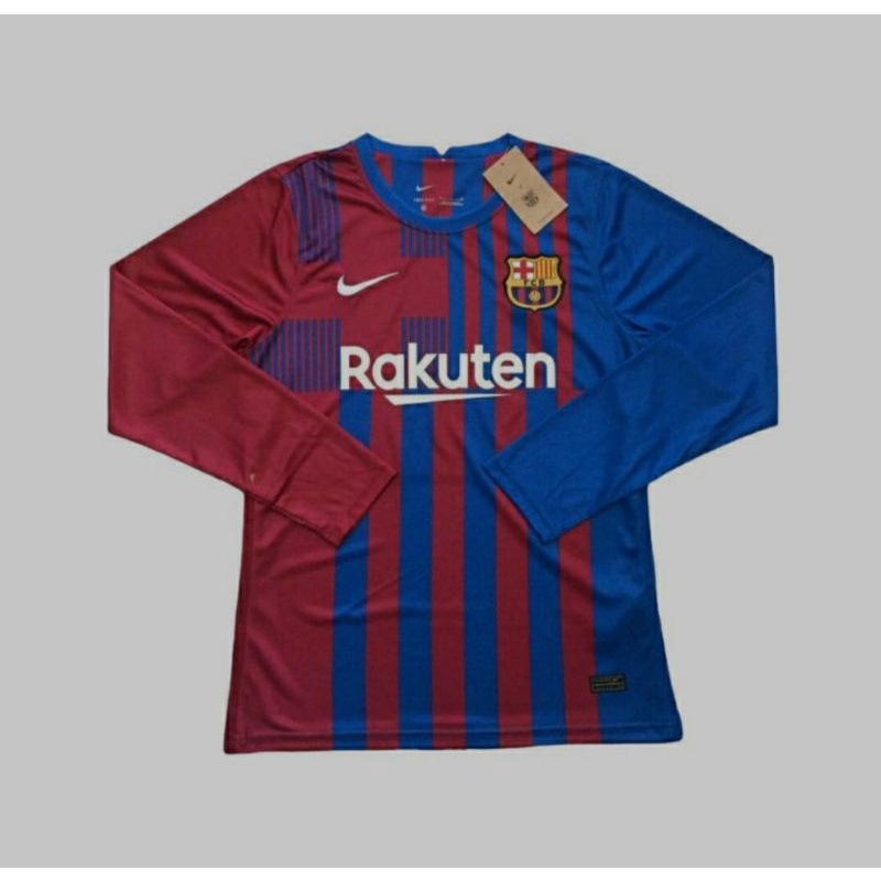 JERSEY BARCELONA BARCA HOME LS LONG SLEEVE LENGAN PANJANG 2021 2022 GO