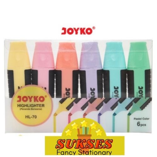 

Highlighter Penanda Berwarna Joyko Hl-70 Pastel Color 1 Set 6 Pcs