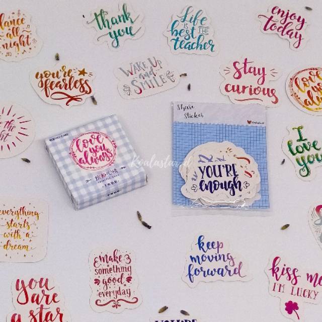 

Decorative Sticker COLORFUL MOOD untuk Scrapbook Lettering Diary dan Journal