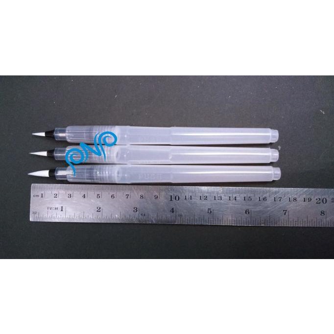 

(BISA COD) VTEC WATER BRUSH PEN ROUND SET (ISI 3) LONG BARREL / KUAS CAT AIR SET SPECIAL Kode 690