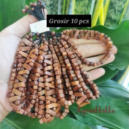 Grosir 10 pcs Gelang Tangga Miring coklat kokka kaukah