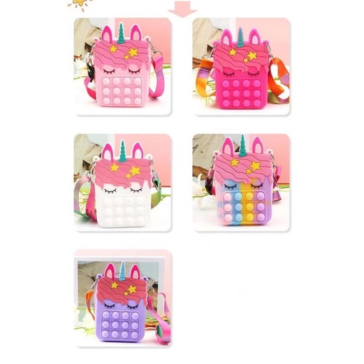 Tas Silicon / Tas Silikon Anak Karakter / Tas Selempang Anak Perempuan / Tas Slempang Anak Perempuan