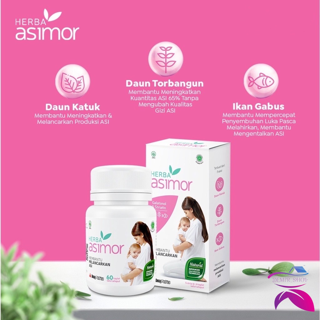 Herba Asimor Asi Booster Pelancar Asi Herbal 30 Tablet dan 60 Tablet