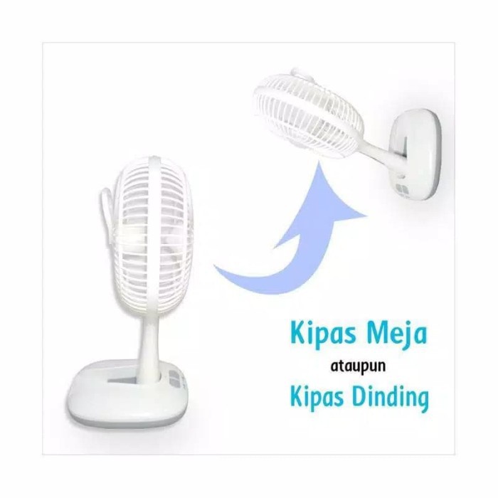 Kipas Multifungsi Rechargeable Luby L 688 Lampu Darurat