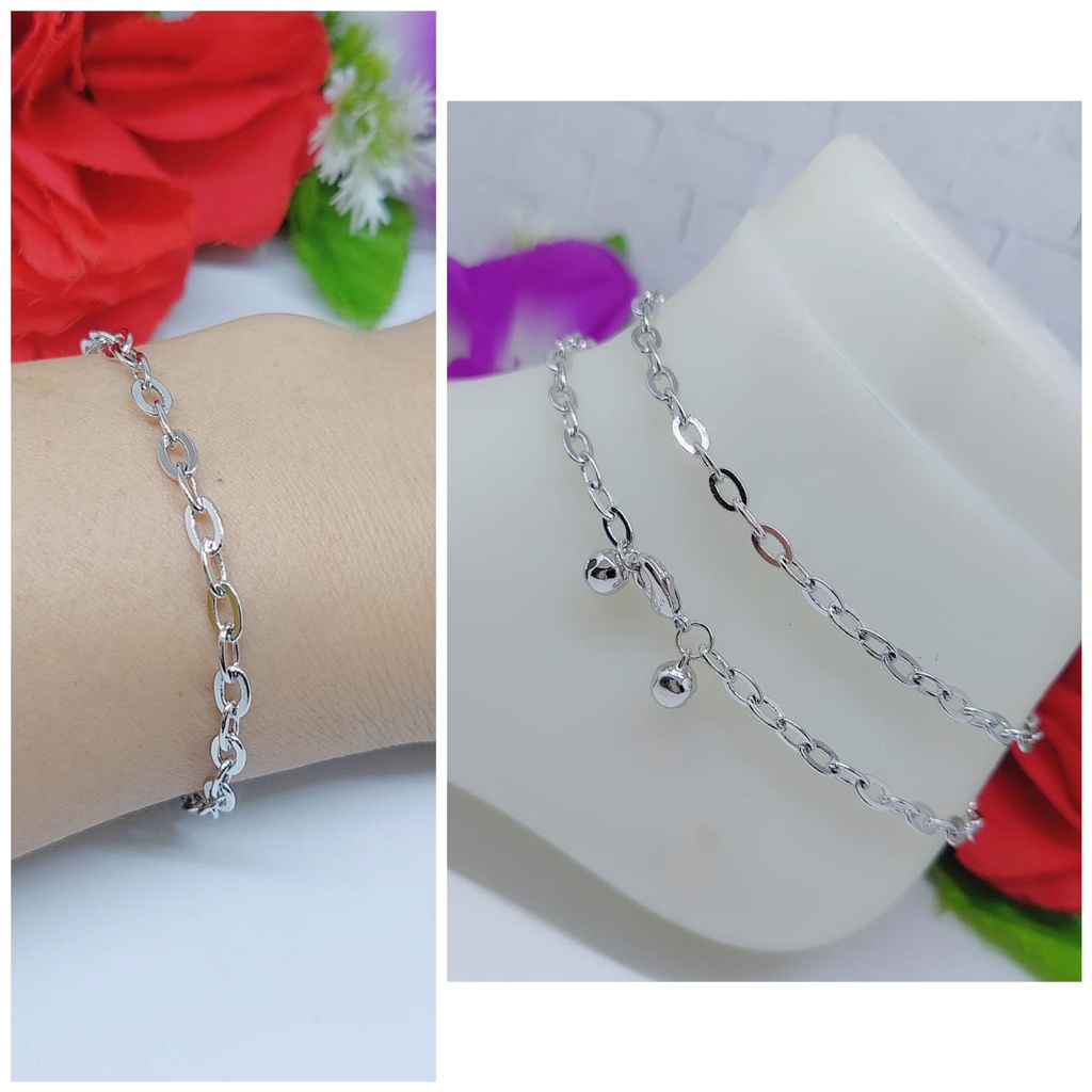 Gelang kaki&amp;tangan lapis emas AN007