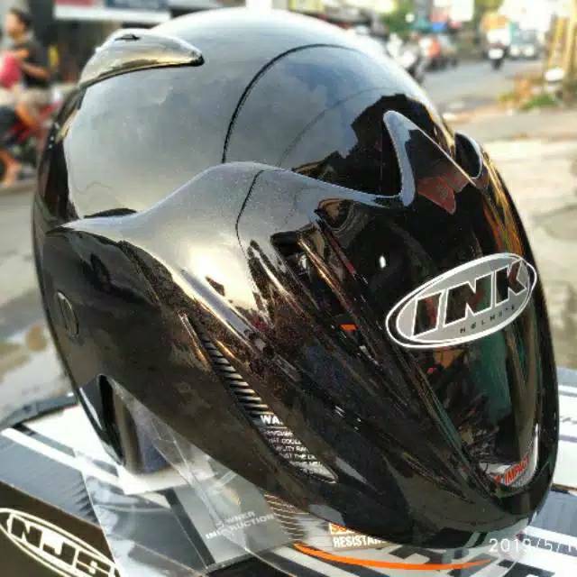 Helm ink cx22 ori hitam metalic CX 22 Cucuk packing box asli plus bublewarp