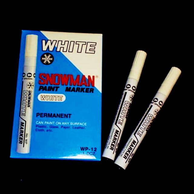 

Spidol Putih Snowman White Paint Marker WP 12