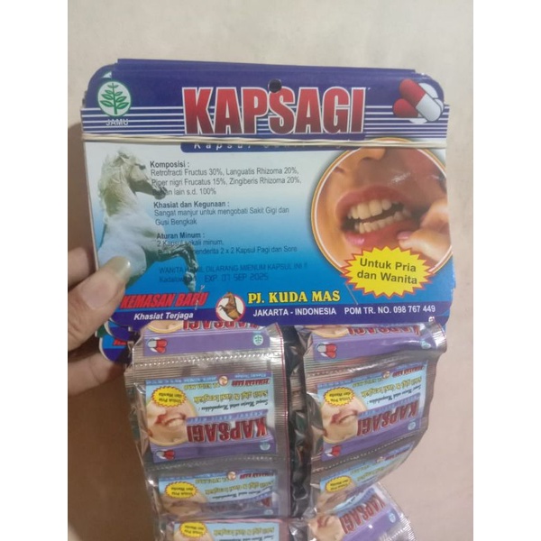 

KAPSAGI obat sakit gigi