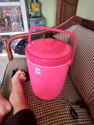 Termos Nasi Es 10 Liter Rice Bucket Maspion By Grab / Gojek