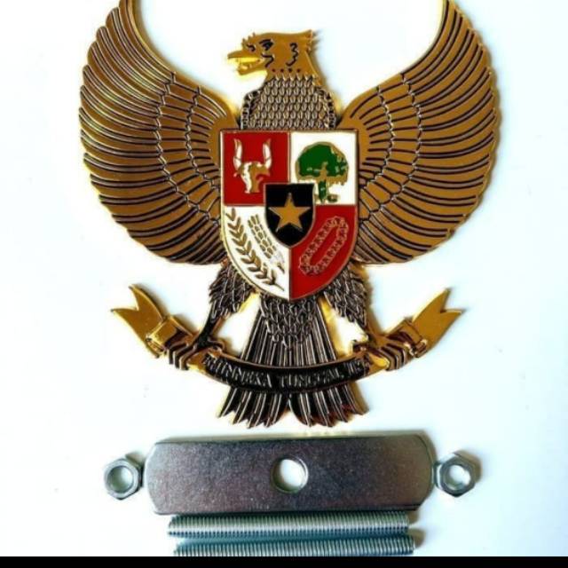 Emblem/ logo Garuda grill &amp; plat nomor mobil universal