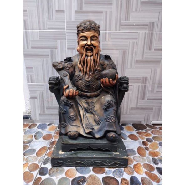 Patung Dewa Bumi Fiber Besar Kuno Jadul Antik