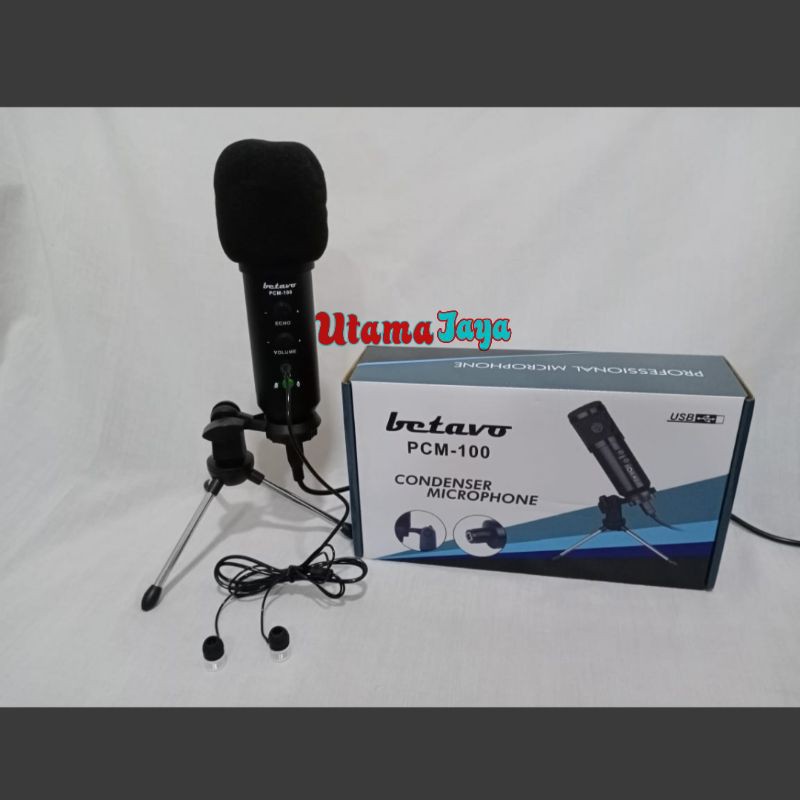 Microphone Betavo PCM 100 Condenser USB Mikrofon with Stand