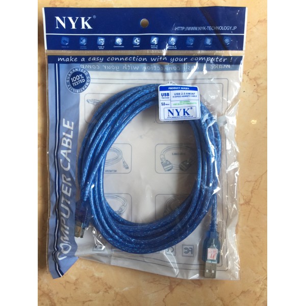 kabel extension Usb 5meter extension Usb female to male NYK Usb 2.0