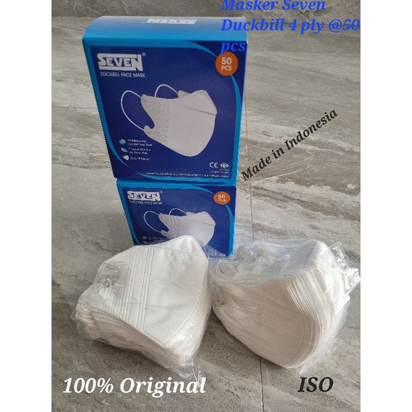 Maske Seven Duckbill 4 ply @50 pcs