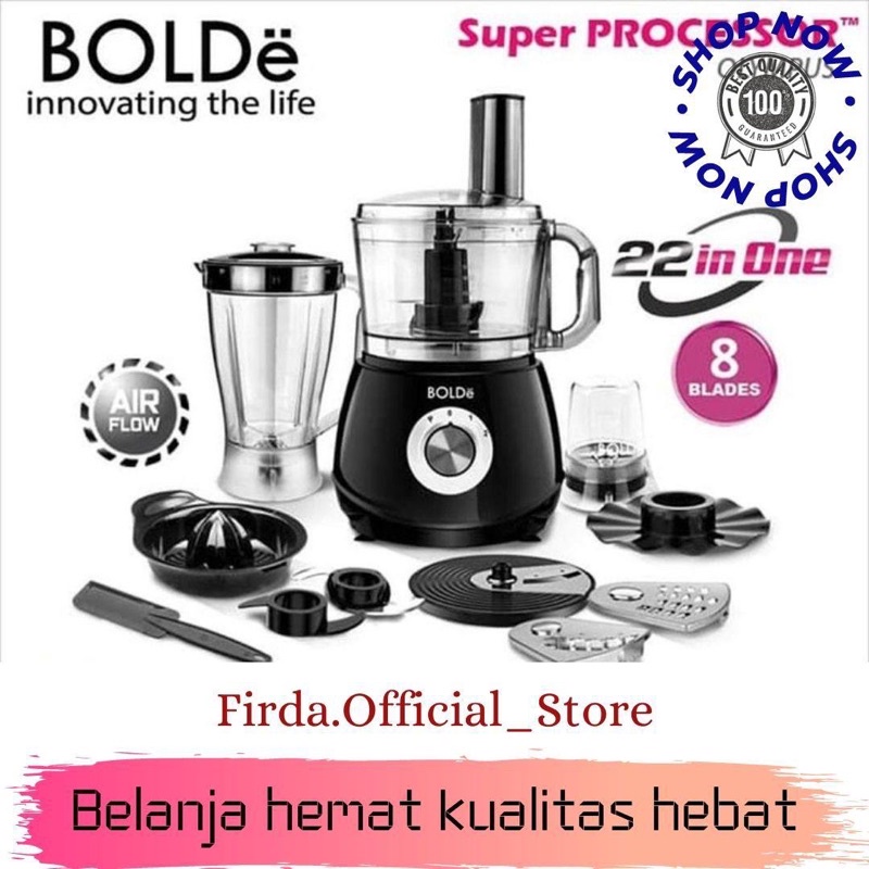 BOLDE Food Processor Blender 22 IN 1 OLYMPUS [GARANSI RESMI]