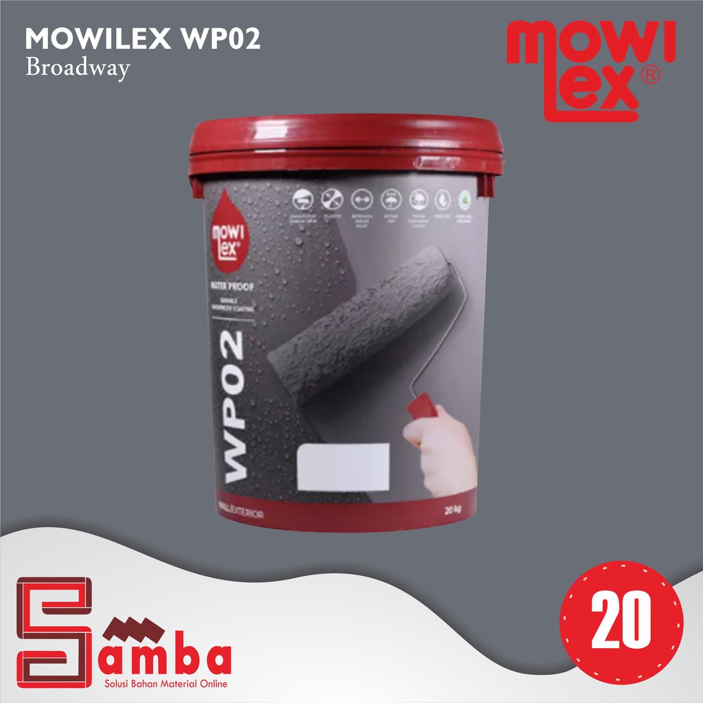MOWILEX WP02 BROADWAY WATERPROOF 20 KG / CAT PELAPIS ANTI BOCOR