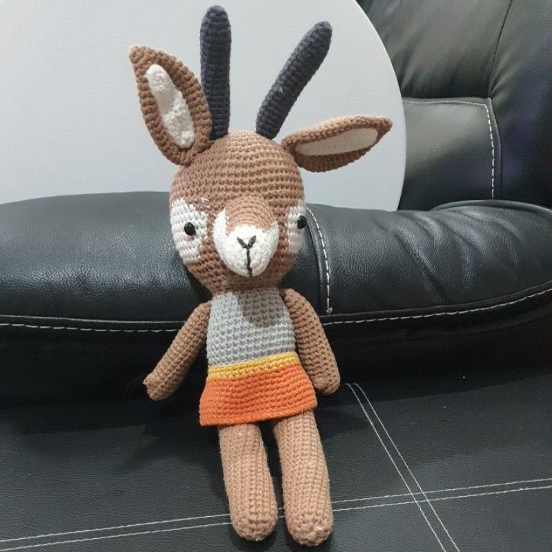 PL import boneka rajut rusa