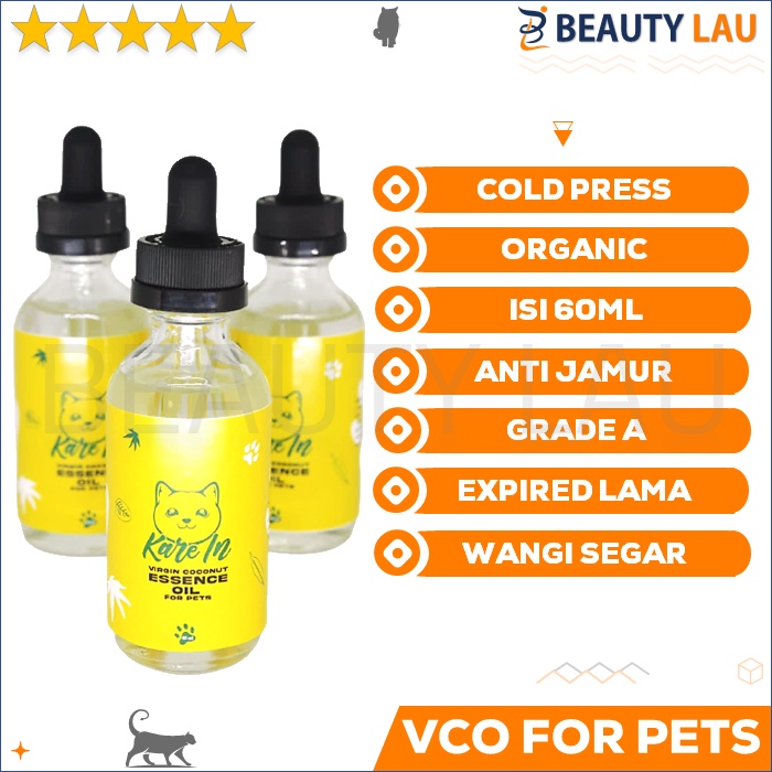 KAREIN MINYAK VCO VIRGIN COCONUT OIL KUCING ANJING OBAT ANTI JAMUR SCABIES SKABIES GUDIK KUDIS MURAH