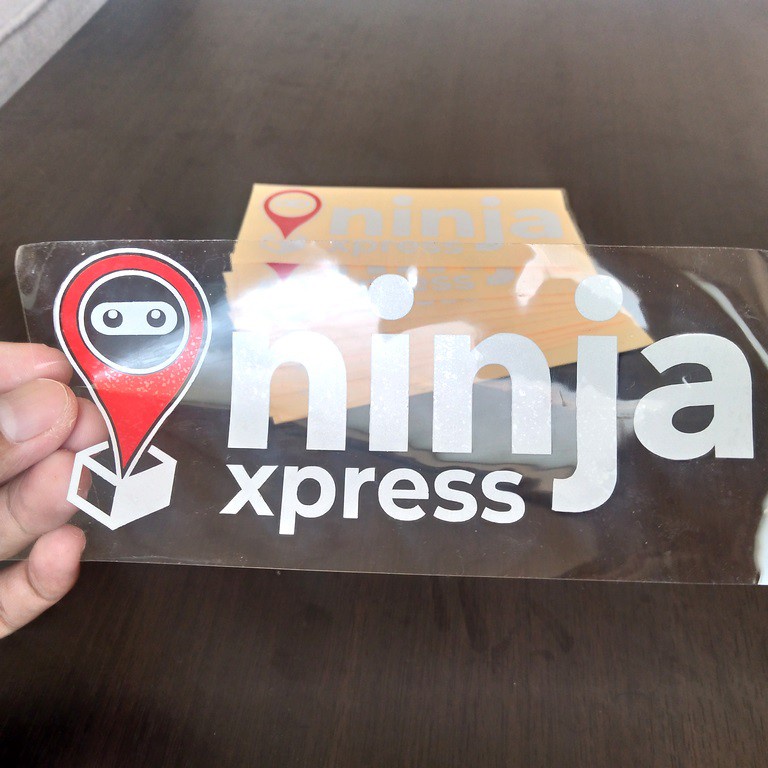 Cutting Stiker Ninja Express Variasi Motor Mobil Sticker Timbul Keren Nyala Dasbor Spakbor Visor Body Kaca Helm Laptop Hologram Reflective Tahan Air Bodi Samping Nama Jepang Scoopy Vario Beat NMAX PCX Vespa Aesthetic Pickup Anime Windshield Kustom Modif