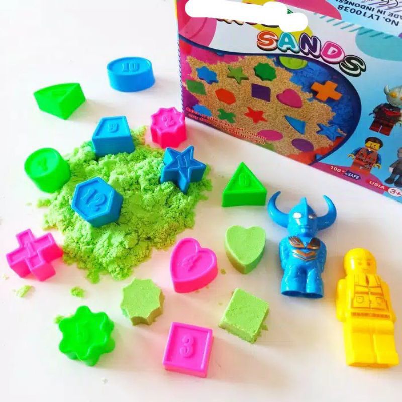 Mainan Pasir Kinetik Ajaib dan Cetakan Pasir