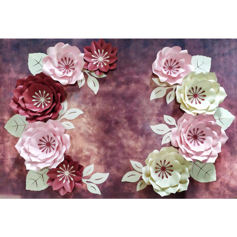 My Paper Flower Bunga kertas lamaran paper flower backdrop
