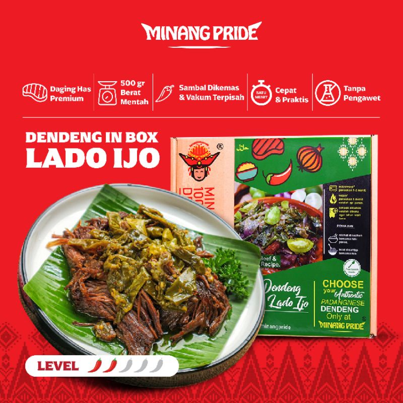 

500gr Dendeng Sambal Hijau Minang Pride