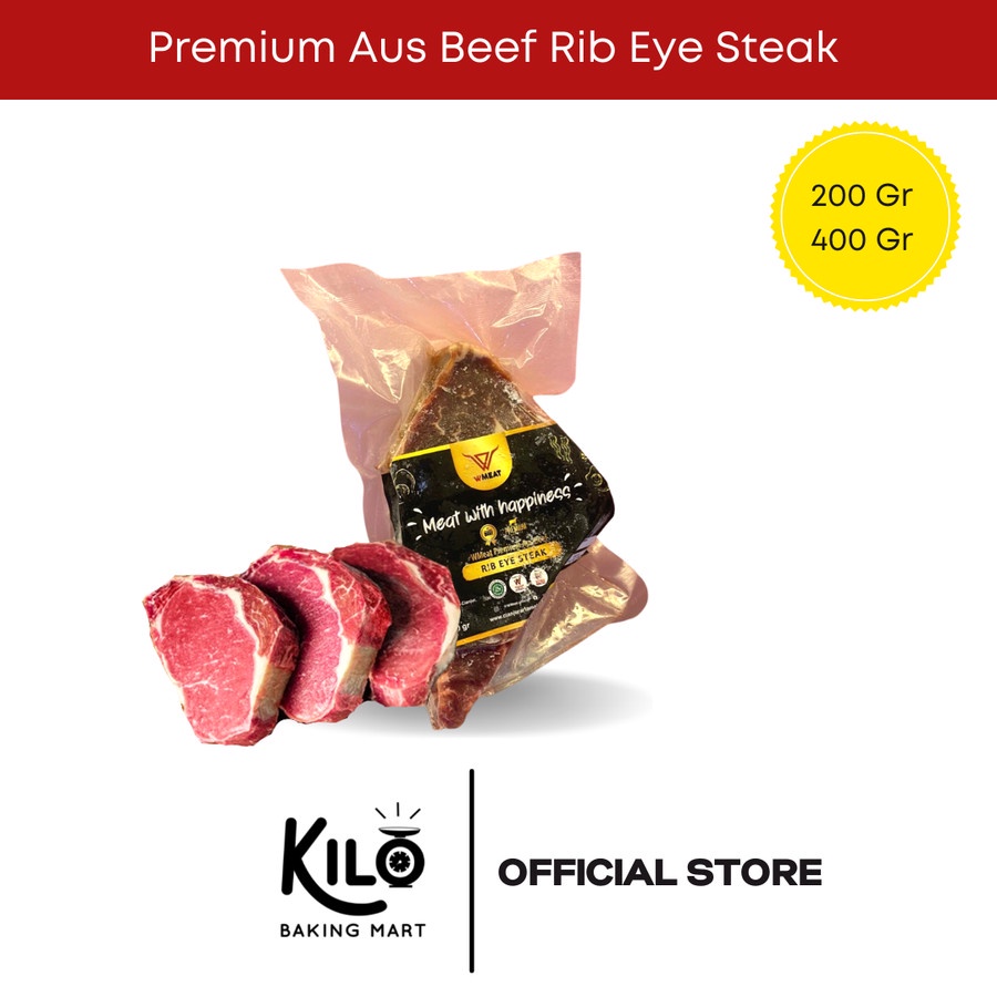 

Daging Sapi Rib Eye Import Steak AUS 200 gr & 400 gr - Grade A