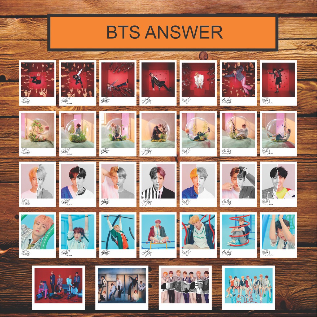BTS SIGNED KPOP POLAROID ( ANSWER ALBUM)