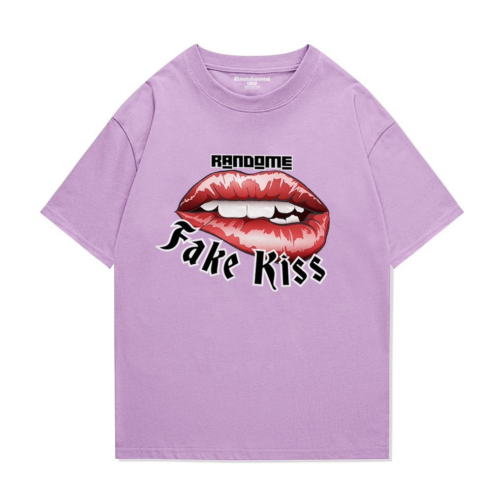 RANDOME Oversize T-Shirt Fake Kiss | Kaos Oversize Fake Kiss Original