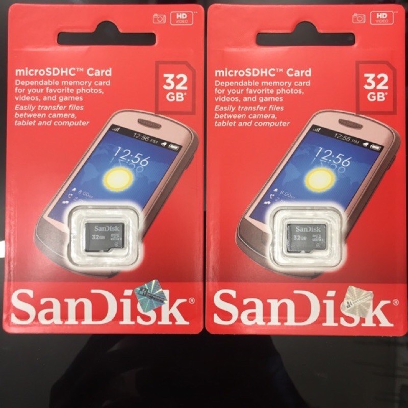 Memori Card Micro Sandisk Ori 32GB Class 4 32 GB Memory SD