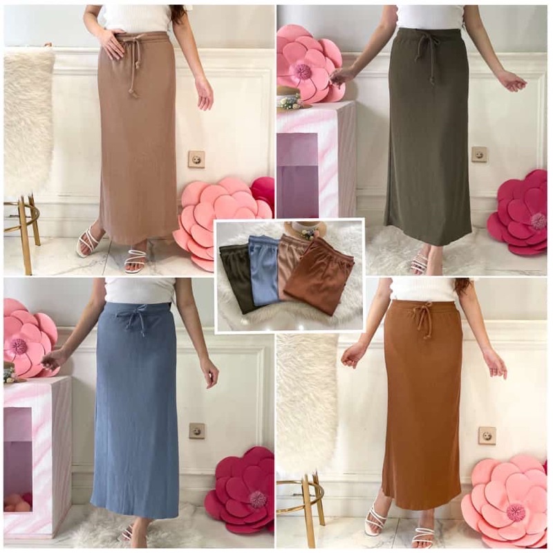 JELOMA RANI ROK PANJANG BAHAN PLEAT IMPORT PREMIUM / MAXI SKIRT