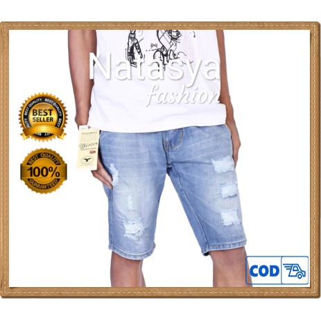 Celana jeans sobek pria/jeans sobek/jeans sobek pria/celana pendek distro/celana jeans pendek