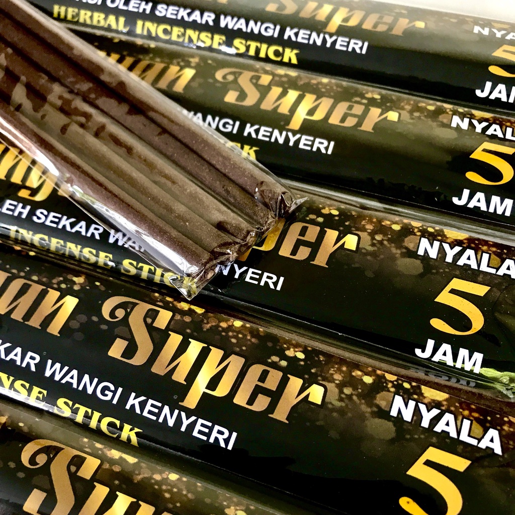 Dupa Hio Jumbo 5 jam Kemenyan Super Herbal Panjang 40 cm Abu Dingin isi 5 Stick Produksi Sekar Wangi