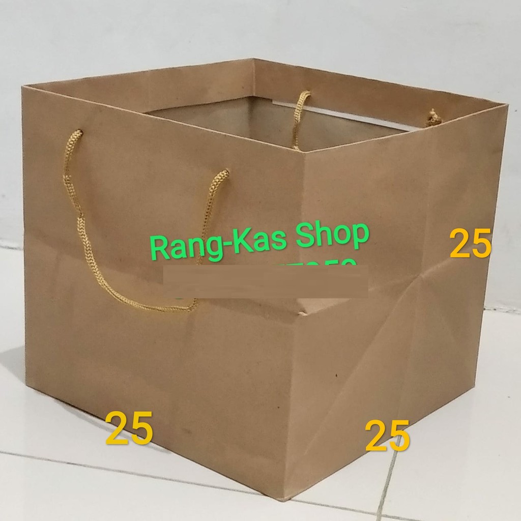 

Paperbag Kue 25x25 samson kraft