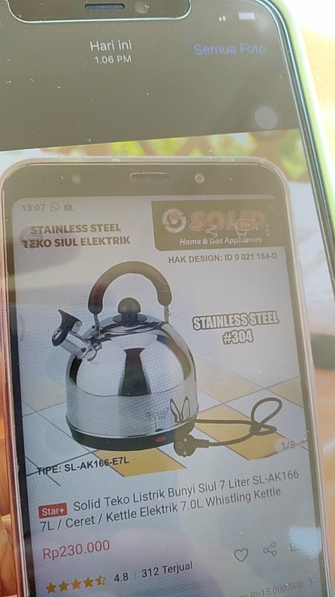 Solid Teko Listrik Bunyi Siul 7 Liter Sl-ak166-e7l Hi-lux Ceret Elektrik 7l Whistling Kettle