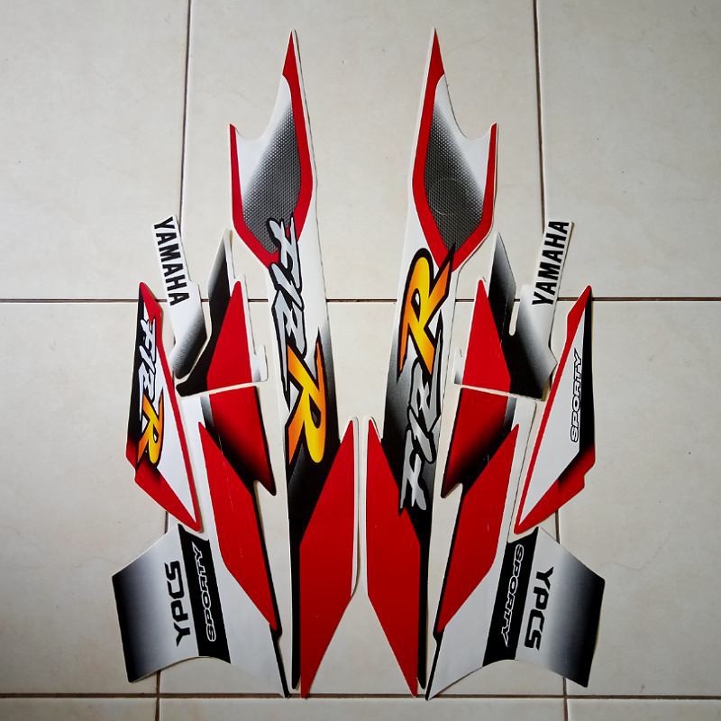 stiker motor f1zr 2000 merah putih