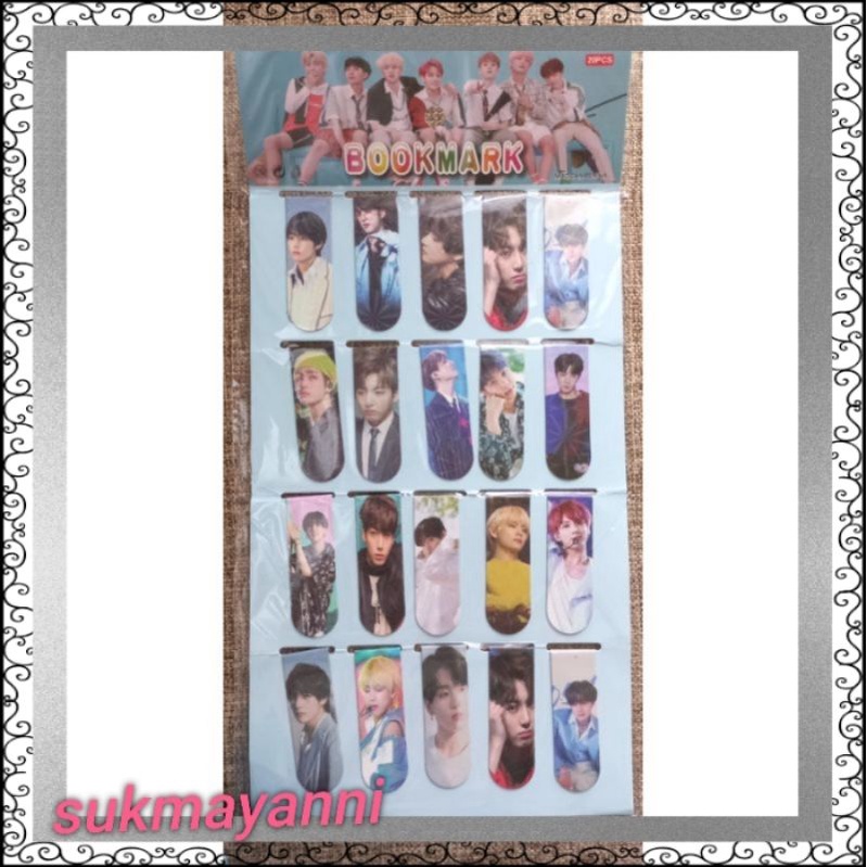

pembatas buku magnet motif BTS TERMURAH