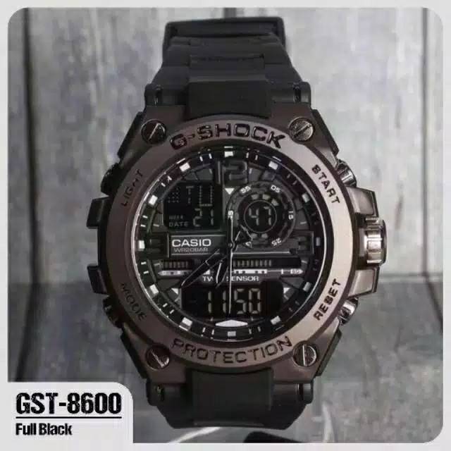 Original SHOPEE 6.6 FASHION SALE/JAM GSHOCK CASIO GST8600 METAL HITAM / BOX BISA COD DAN BAYAR
