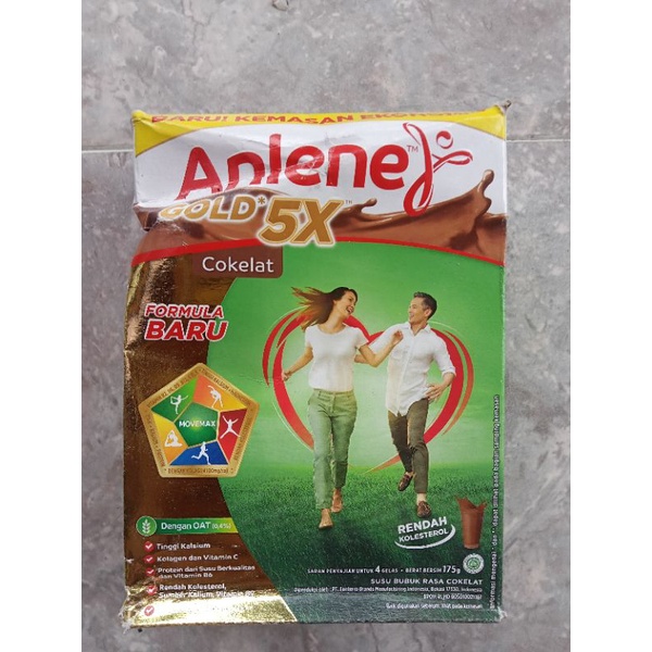 Anlene Gold 170g KEMASAN BARU 5X, Susu Tinggi Kalsium, Susu Tulang Dan Sendi