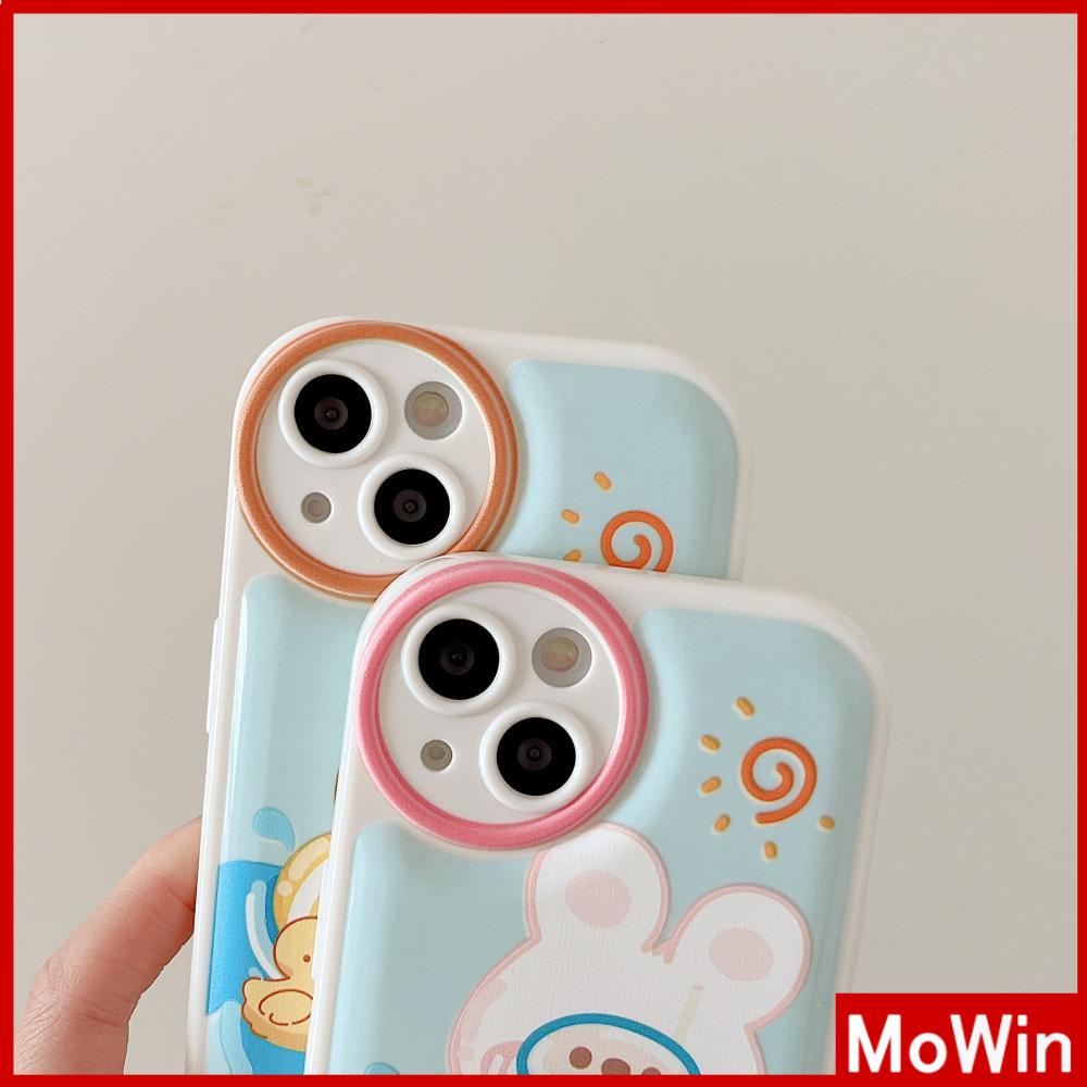 iPhone Case TPU Silicone Soft Case Airbag Shockproof Protection Camera Bear Rabbit Cartoon Cute Compatible For iPhone 11 Pro Max 13 Pro Max 12 Pro Max 7Plus xr XS Max