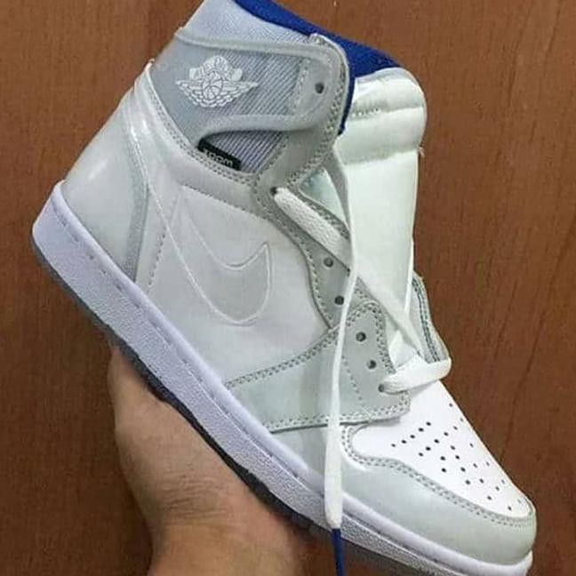 ★ TERLAKU SEPATU SNEAKER PEREMPUAN★ NIKE AIR JORDAN 1 HIGH ZOOM "RACER BLUE" PREMIUM ,SEPATU