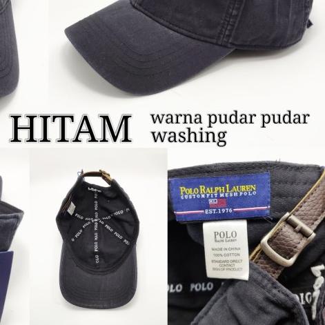 TOPI PO LO STRAP KULIT IMPORT - PL-01/Navy