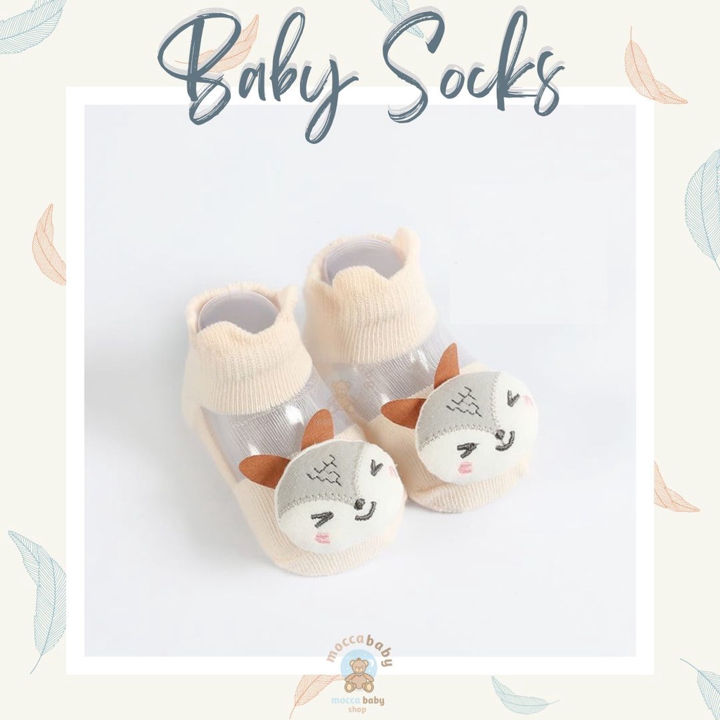 MBSS - Kaos Kaki Bayi Anak Laki Laki Perempuan Import Berkualitas newborn - 12 Bulan / HOLLOW