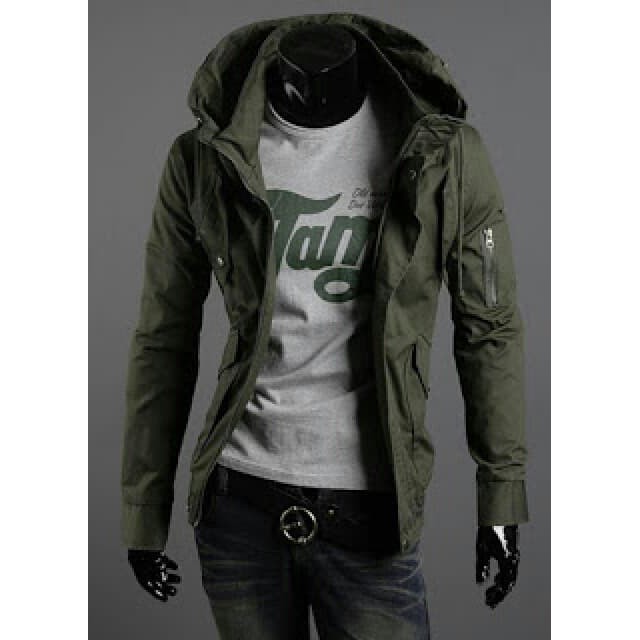 Jaket Mejikaru Hijau Army/Jaket pria korea/Ja JAKET COWOK LAKI SEMI KULIT POLOS HITAM ABU T7M6