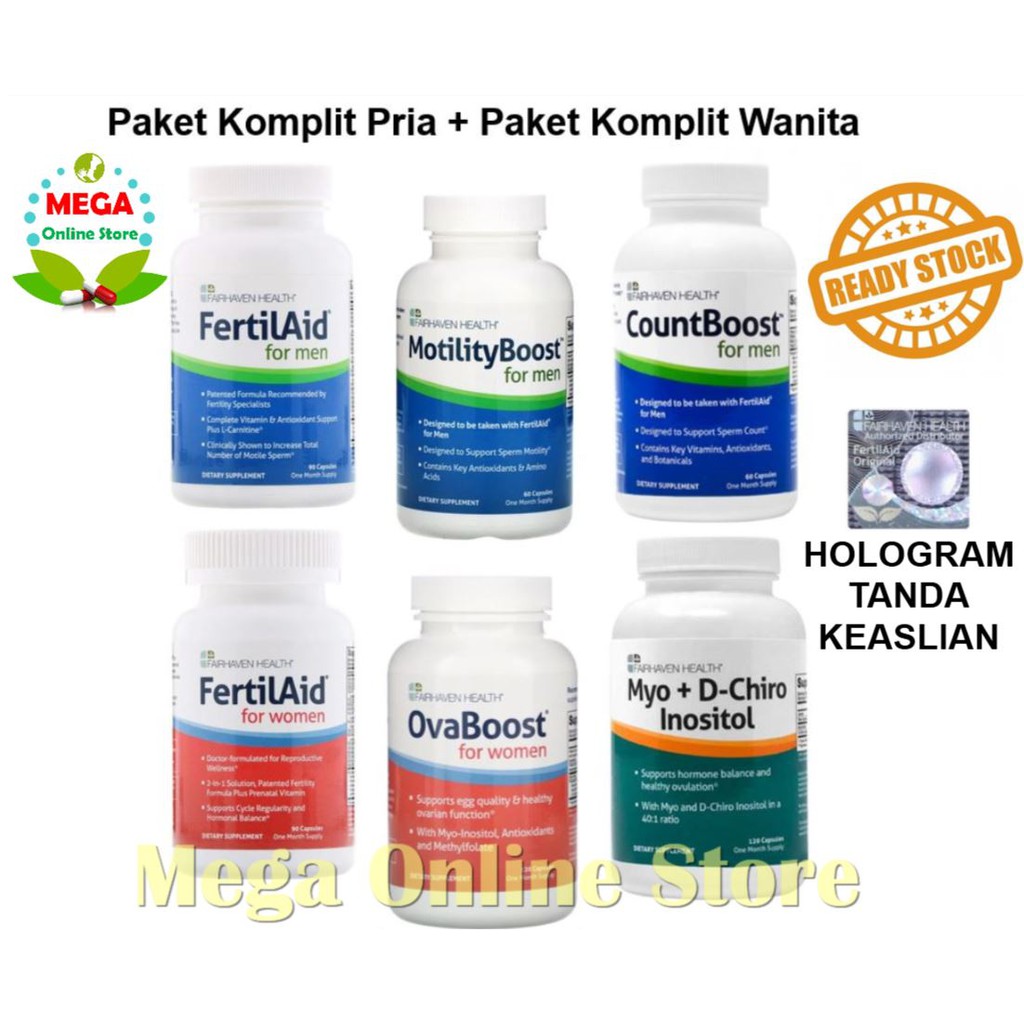 Paket Pria dan Wanita : Fertilaid Combo Complete 2