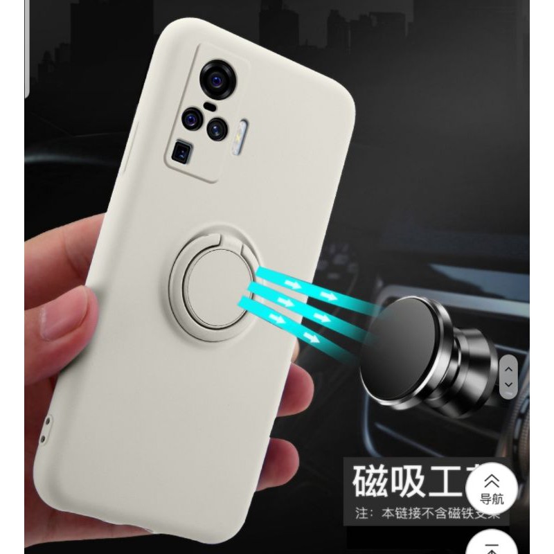 Softcase ANTIJAMUR Solid Color Silicone RING MAGNET+TALI Samsung A71 A10S A21S A01Core/M01Core A11/M11 A50/A50S/A30S