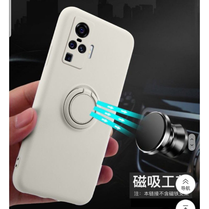 Softcase ANTIJAMUR Solid Color Silicone RING MAGNET+TALI Xiaomi Redmi 9A 9C Note8 Note8Pro Note9 Note9Pro