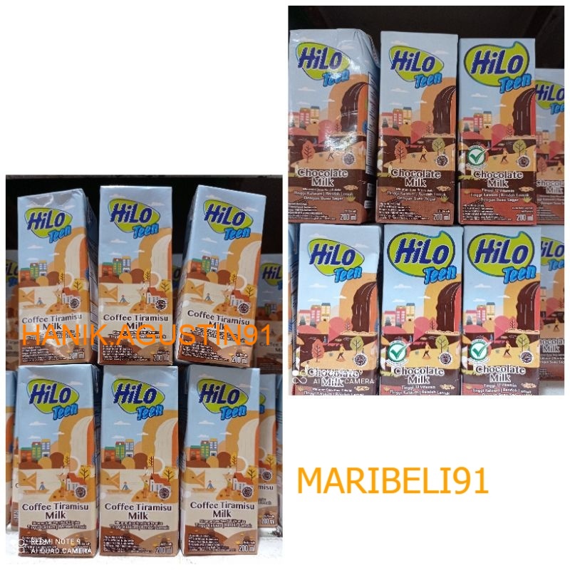 

Susu HiLo Teen RTD Coffee Tiramisu / Susu HiLo Chocolate 200ml MB91