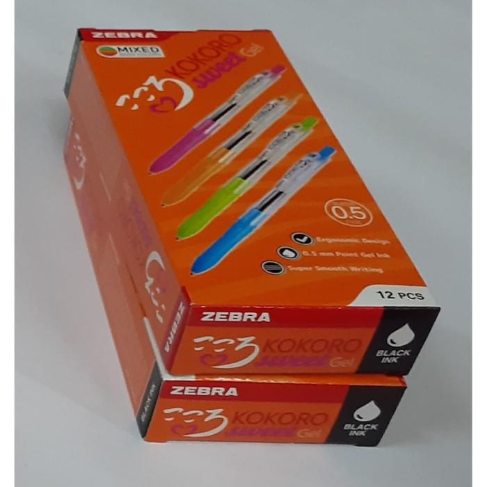 

Pulpen Zebra Kokoro 0.5Mm Tinta Hitam Gel Pen Bolpen Atk