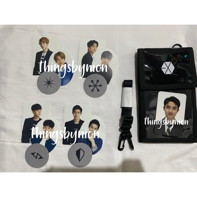 set photocard pc ticket holder tihol do kyungsoo d o official elyxion